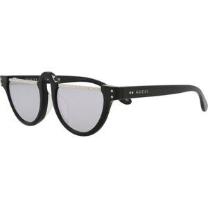 GUCCI Novelty GG1368S001 Round BLACK CRYSTAL Sunglasses